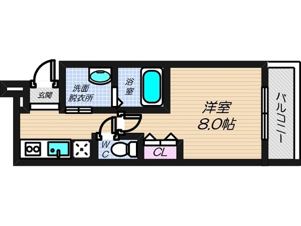 フジパレス長居西Ⅰ番館の物件間取画像